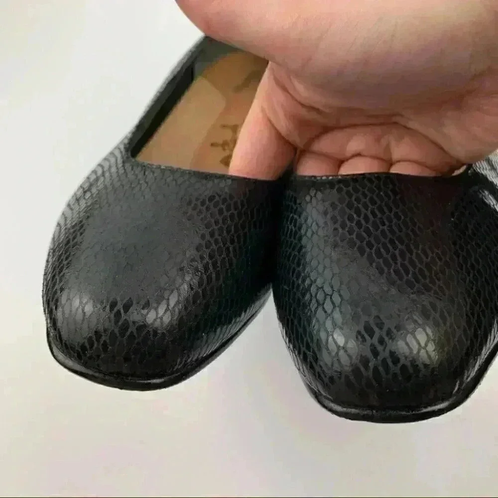 Ros Hommerson heels sz 7.5 WW black vintage 90s